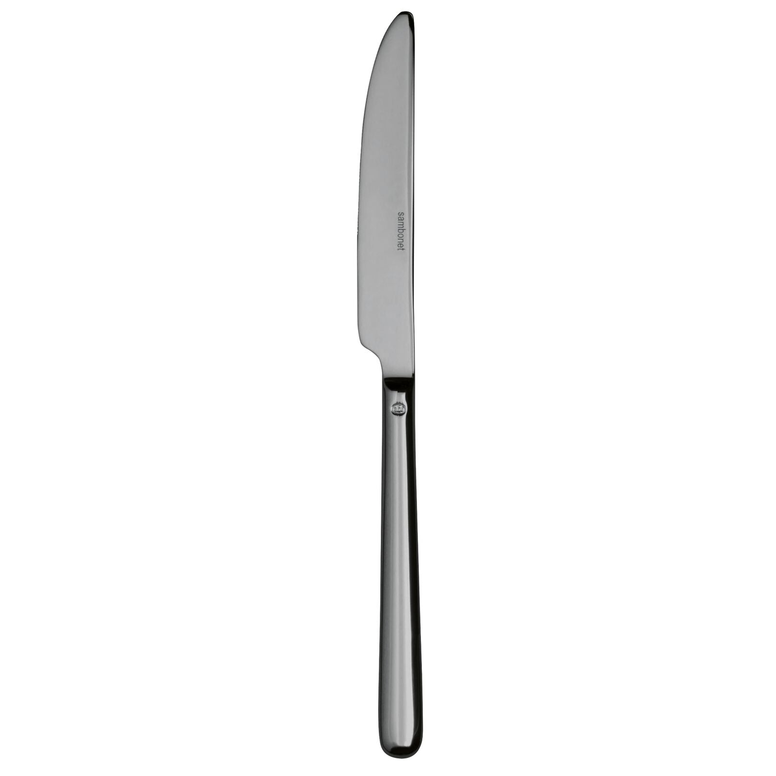 Flat Stainless Table Knife Solid Handle by Sambonet