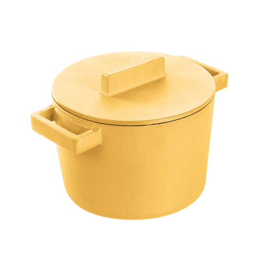 Kitchen Terracotto Saucepot with Lid 6 1/4 in.