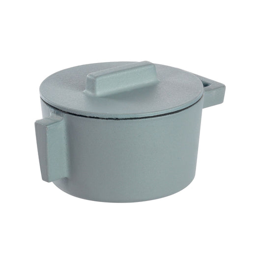 Kitchen Terracotto Saucepot with Lid 4 in. Ginger