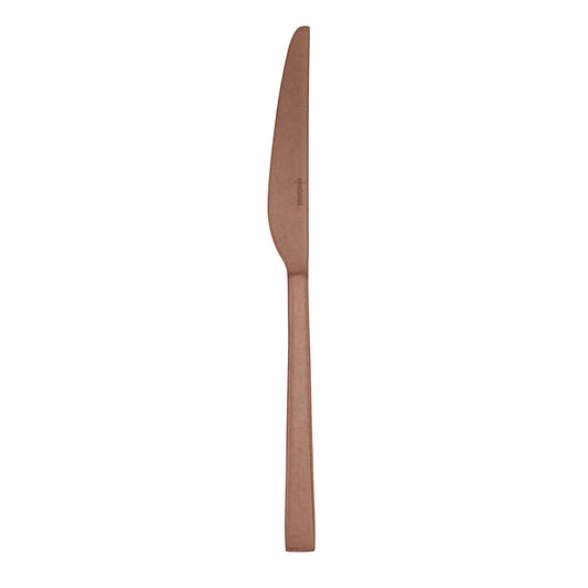 Cutlery Special Finishes Linea Q Vintage PVD Copper Dessert knife SH, 8 1/4 in.