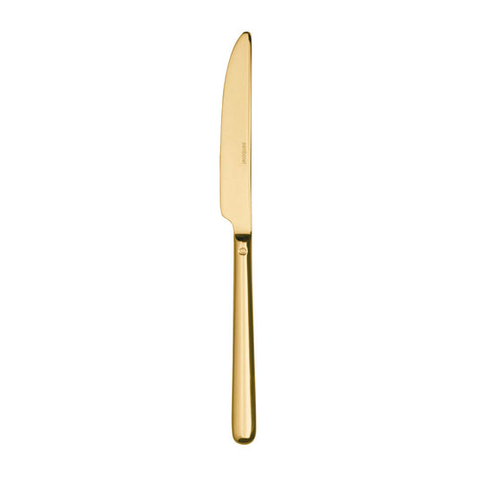 Cutlery Special Finishes Linear PVD Gold Dessert Knife SH 8 1/8 in.