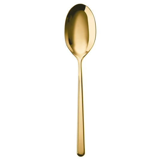 Cutlery  Special Finishes Linear PVD Gold Serving Spoon 9 1/4 in.