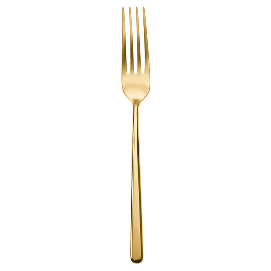 Cutlery Special Finishes Linear PVD Gold Serving Fork 9 1/4 in.