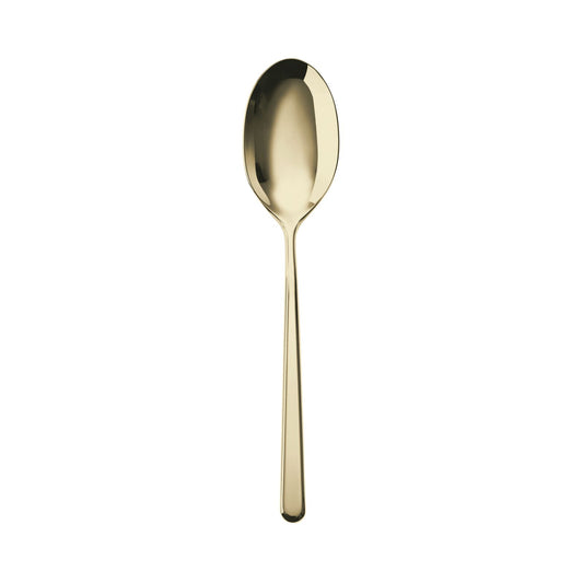 Cutlery Special Finishes Linear PVD Champagne Dessert Spoon 6 7/8 in.