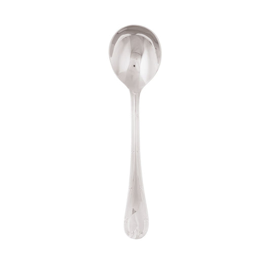 Cutlery Flatware Silverplated on SS Bouillon Spoon Ruban Croisè