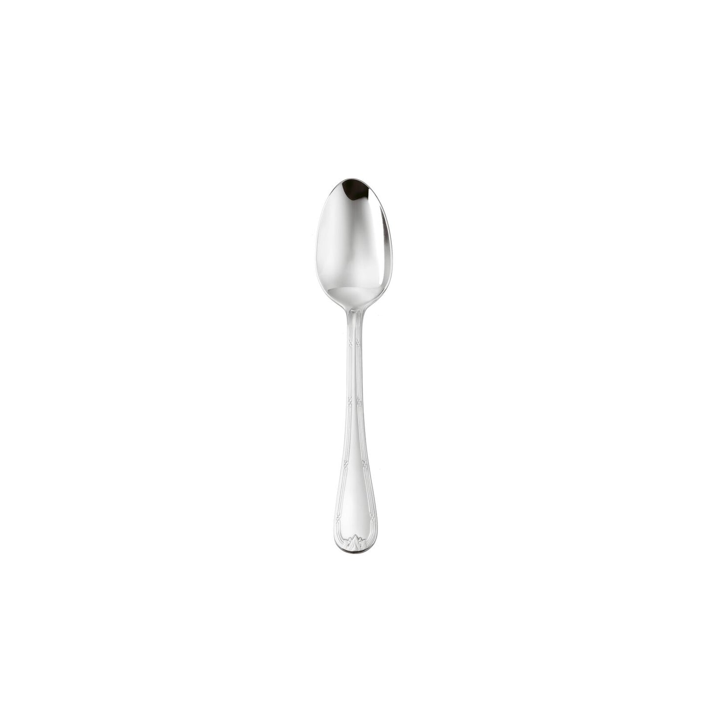 Cutlery Flatware Silverplated on SS Moka Spoon Ruban Croisè Gift Wedding