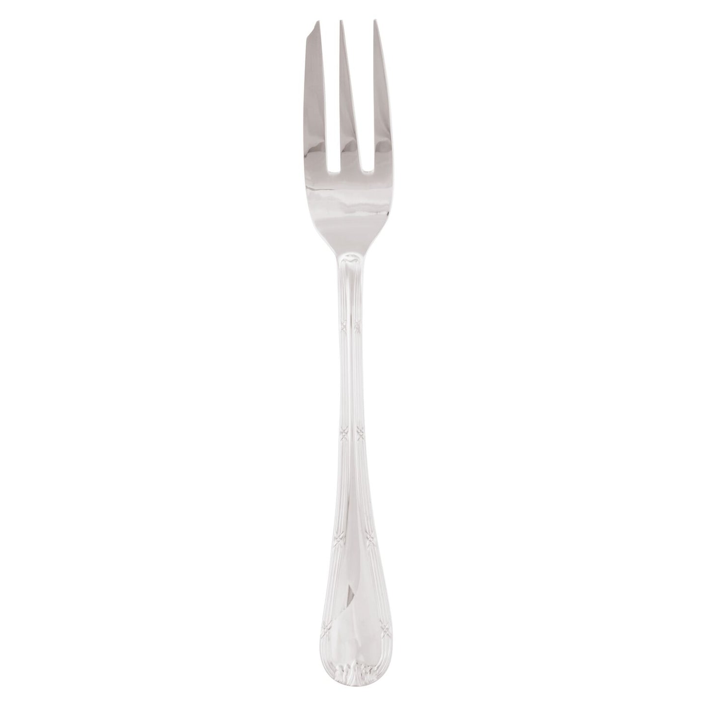 Cutlery Flatware Silverplated on SS Cake Fork Ruban Croisè Gift Wedding