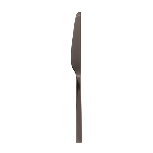 Cutlery  Special Finishes Linea Q PVD Black Table Knife SH. 9 3/8 in