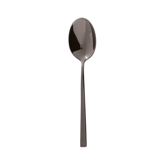 Cutlery  Special Finishes Linea Q PVD Black Dessert Spoon 7 1/4 in
