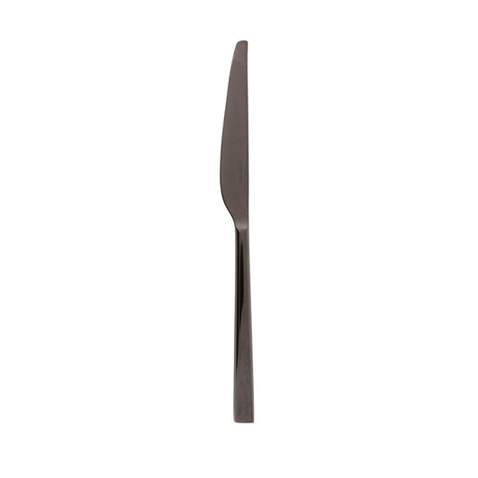 Cutlery  Special Finishes Linea Q PVD Black Dessert Knife, SH 8 1/4 in.