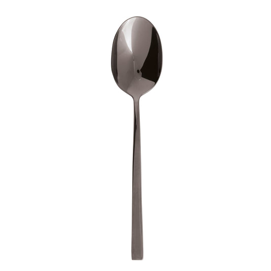 Cutlery  Special Finishes Linea Q PVD Black Serving Spoon 8 7/8 in.