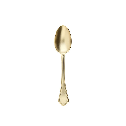 Cutlery  Special Finishes Filet Toiras Diamond PVD White Gold Tea Coffee Spoon 5 5/8 in