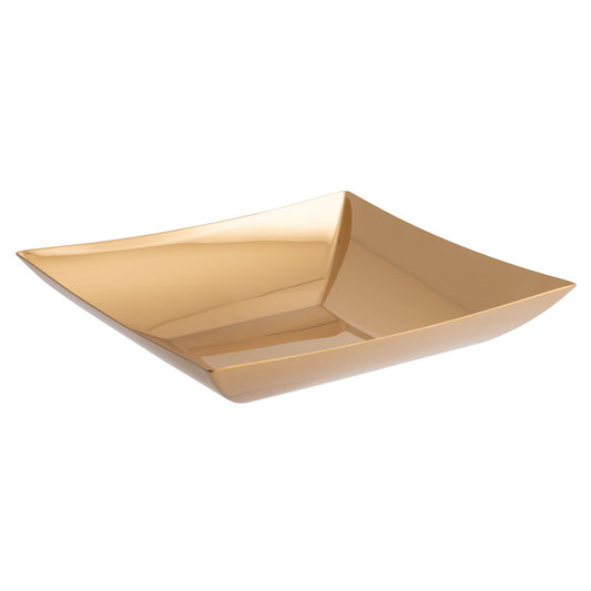 Table Linea Q Square Fruit Bowl 9 1/2 in. Gold