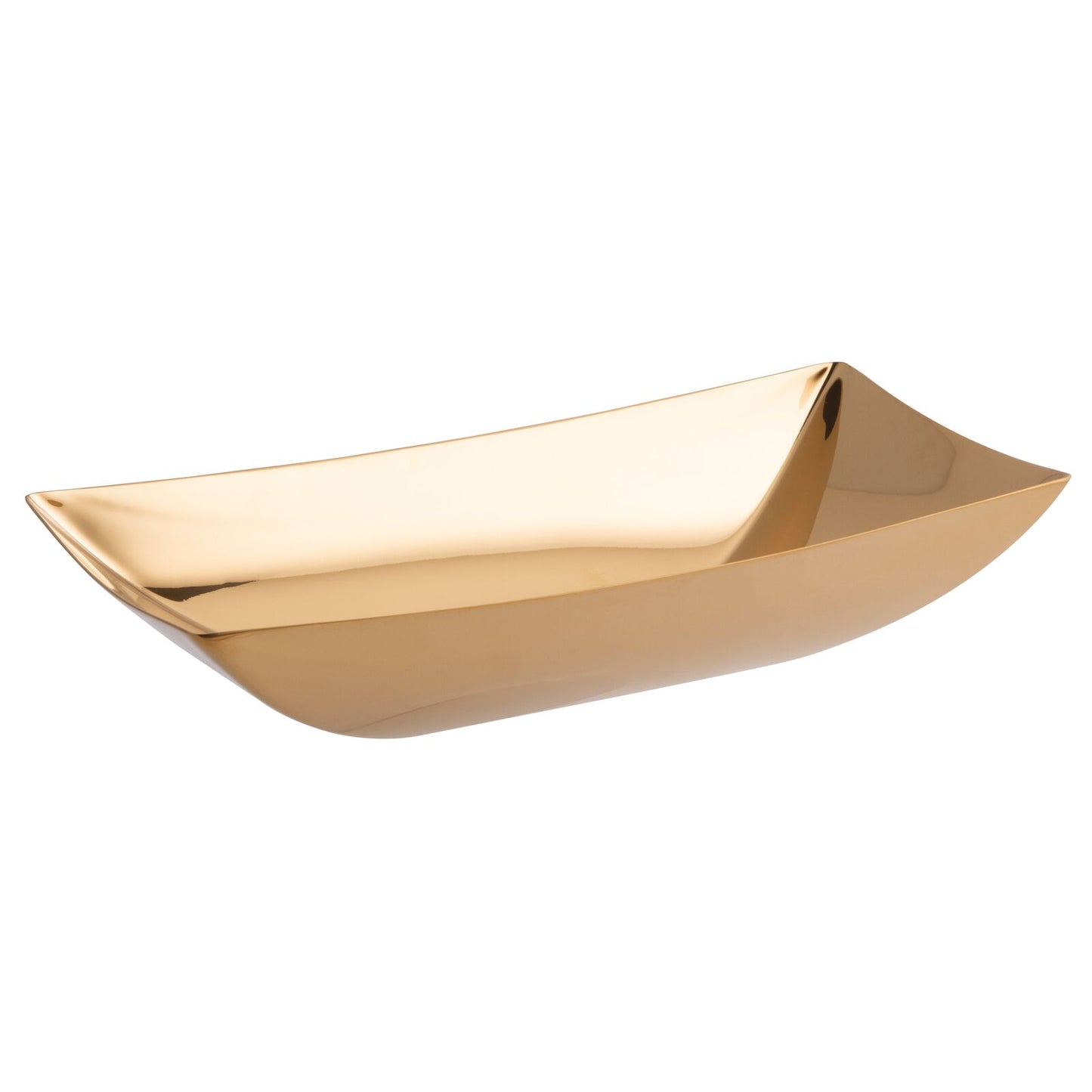 Table Linea Q Bread Basket 9 1/2 x 4 3/4 in. Gold