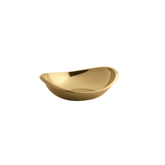 Table Twist Oval Bowl 7 x 6 in. Cognac