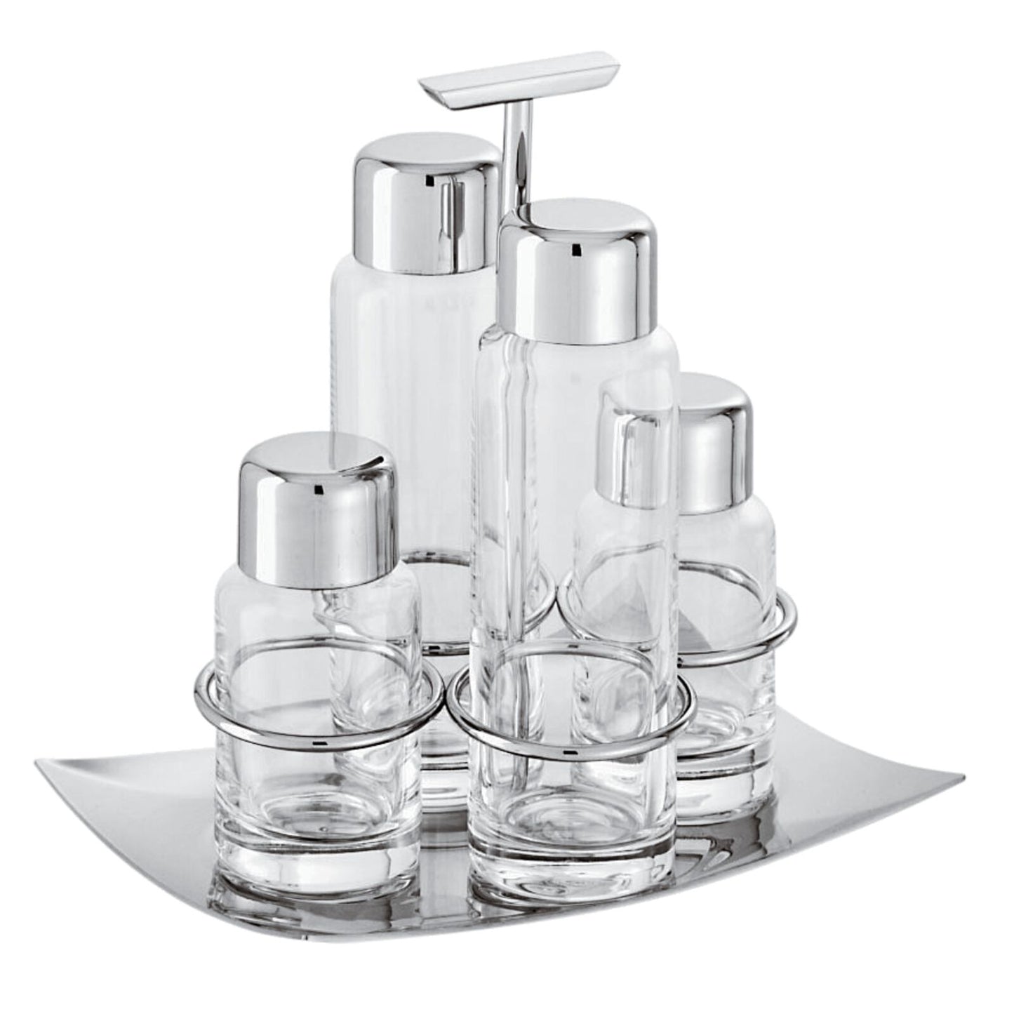 Table Linea Q Cruet Set 4 pcs. 7 1/4 x 5 x 7 1/4 in.