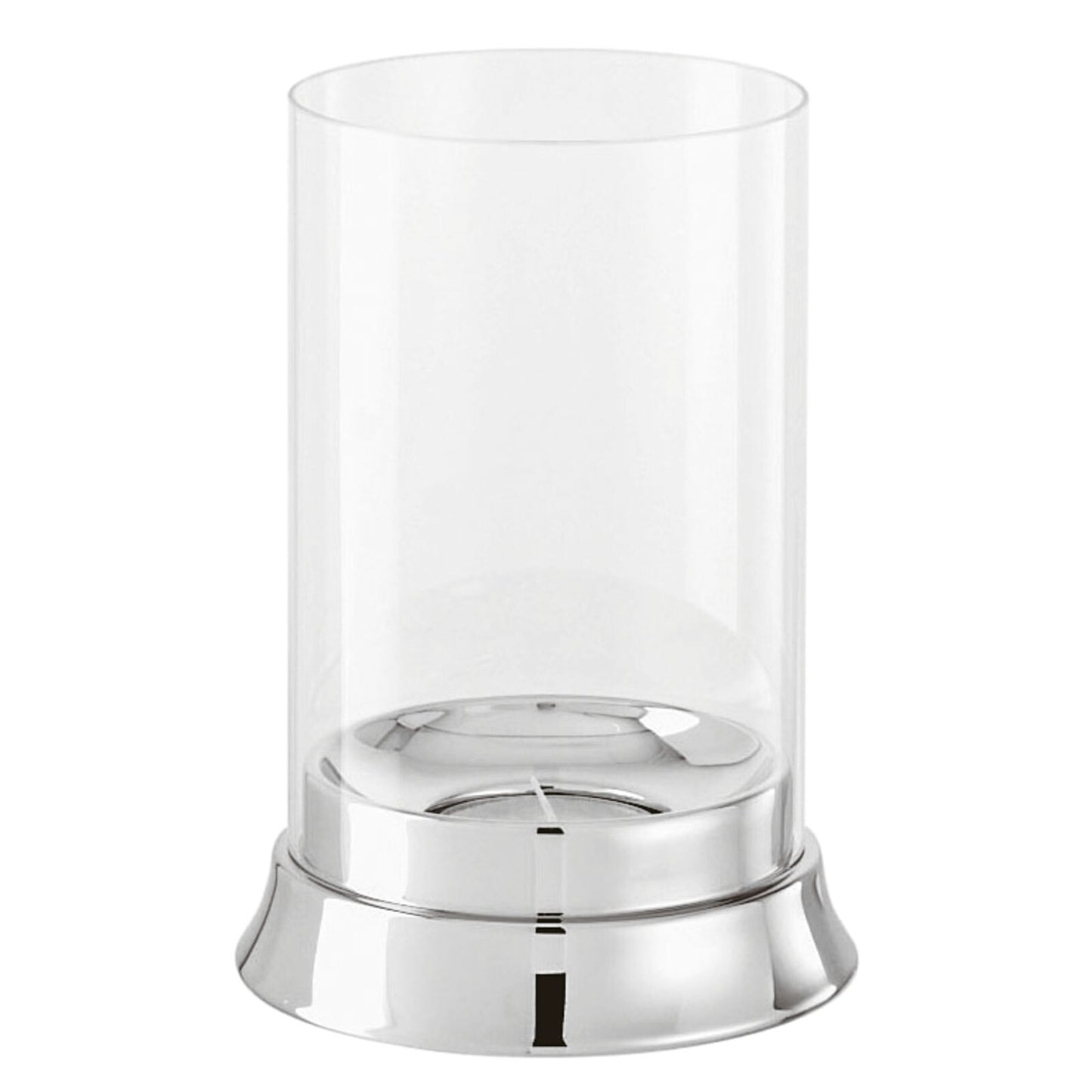 Bamboo Candle Holder Ø 3 7/8, 5 1/2 in. Crystal