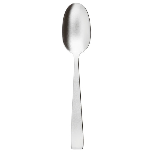 Cutlery  Special Finishes Flat Diamond  SS Serving Spoon 9 5/8 in