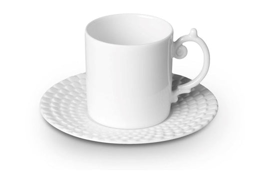 Aegean Espresso Cup and Saucer, White