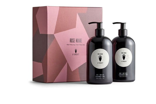 Rose Noire Hand and Body Soap, Lotion Gift Set