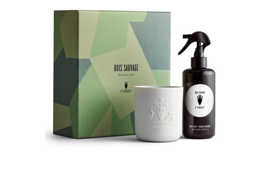 Bois Sauvage Room Spray and Candle Gift Set