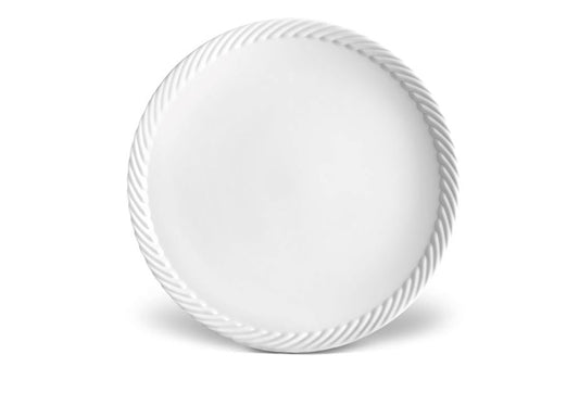 Corde Dinner Plate, White