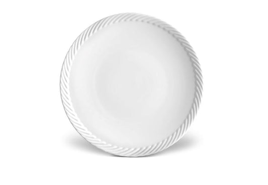 Corde Dessert Plate, White