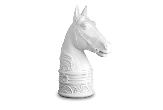 Horse Bookend, White