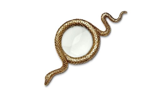 Snake Magnifying Glass, Gold (Small)
