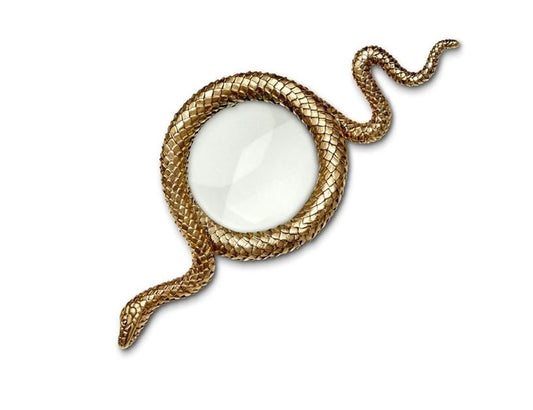 Snake Magnifying Glass, Gold (Large)