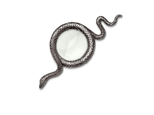 Snake Magnifying Glass, Platinum (Large)