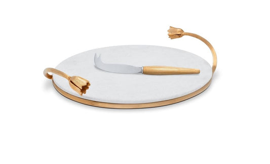 Deco Leaves Cheese Serving Set