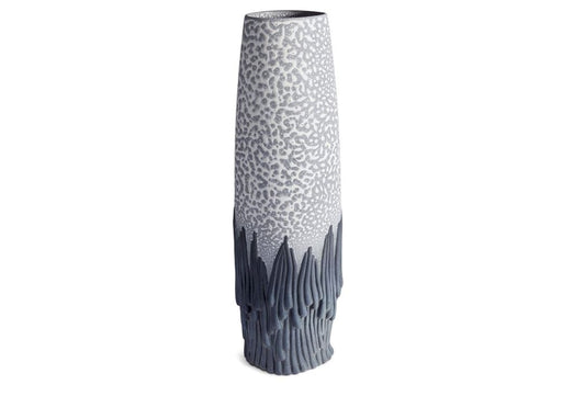 Haas Mojave Vase, Grey and Charcoal