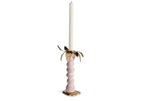 Haas Mojave Palm Candlestick, Pink