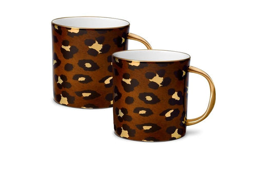 Leopard Mug, Set of 2