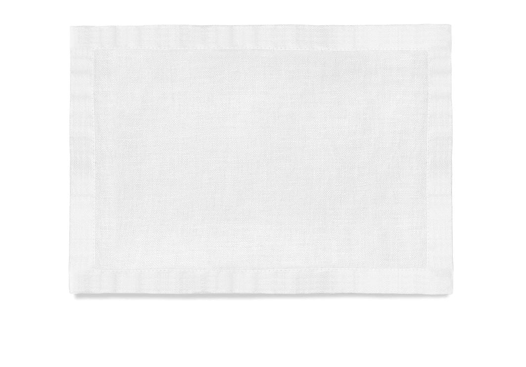 Linen Sateen Placemats (Set of 4), White