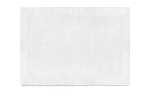 Linen Sateen Placemats (Set of 4), White