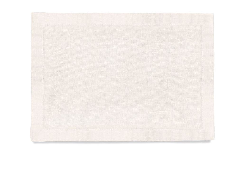 Linen Sateen Placemats (Set of 4), Ecru