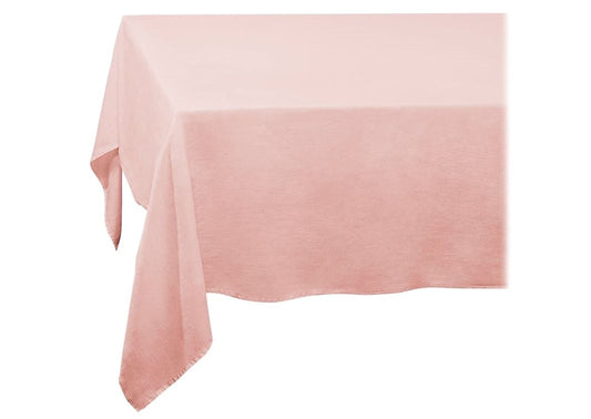 Linen Sateen Tablecloth, Pink (Medium)