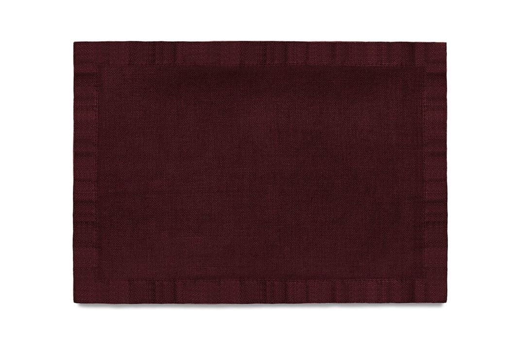 Linen Sateen Placemats (Set of 4), Wine