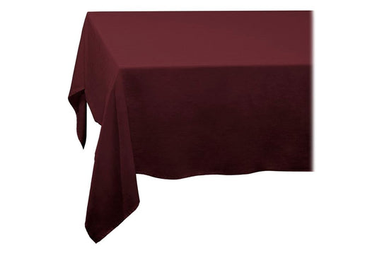 Linen Sateen Tablecloth, Wine (Medium)