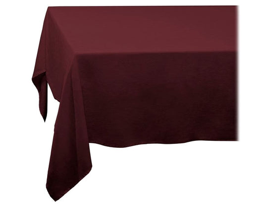 Linen Sateen Tablecloth, Wine (Large)