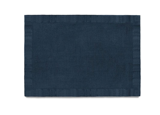 Linen Sateen Placemats (Set of 4), Blue