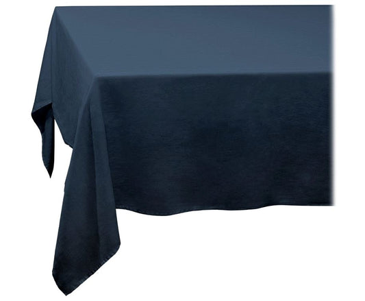 Linen Sateen Tablecloth, Blue (Large)