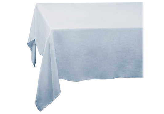 Linen Sateen Tablecloth, Light Blue (Medium)