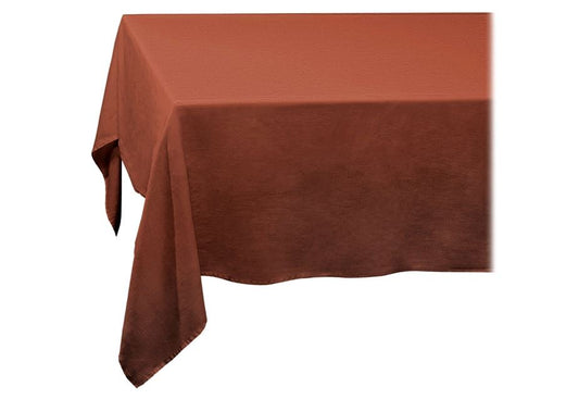 Linen Sateen Tablecloth, Brick (Large)