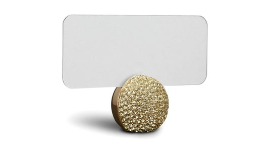Pave Sphere Place Card Holders (Set of 6), Gold
