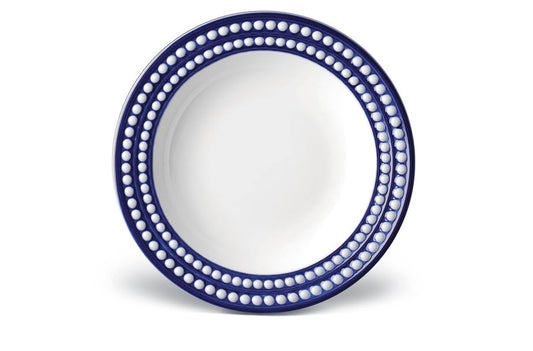 Perlée Soup Plate, Bleu