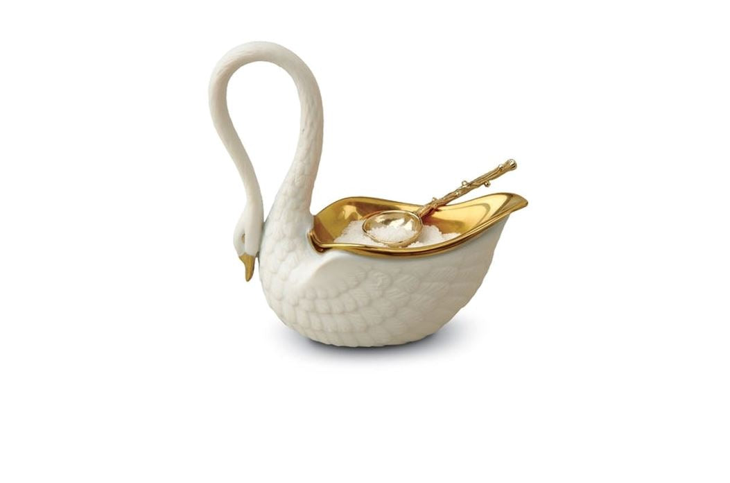 Swan Salt Cellar, White