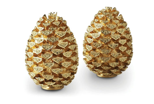 Pinecone Spice Jewels (Set of 2), Gold and Yellow Crystals